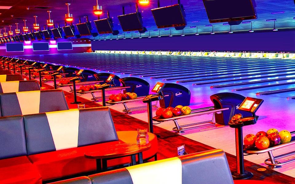 Bowling ball returns and bowling alleys