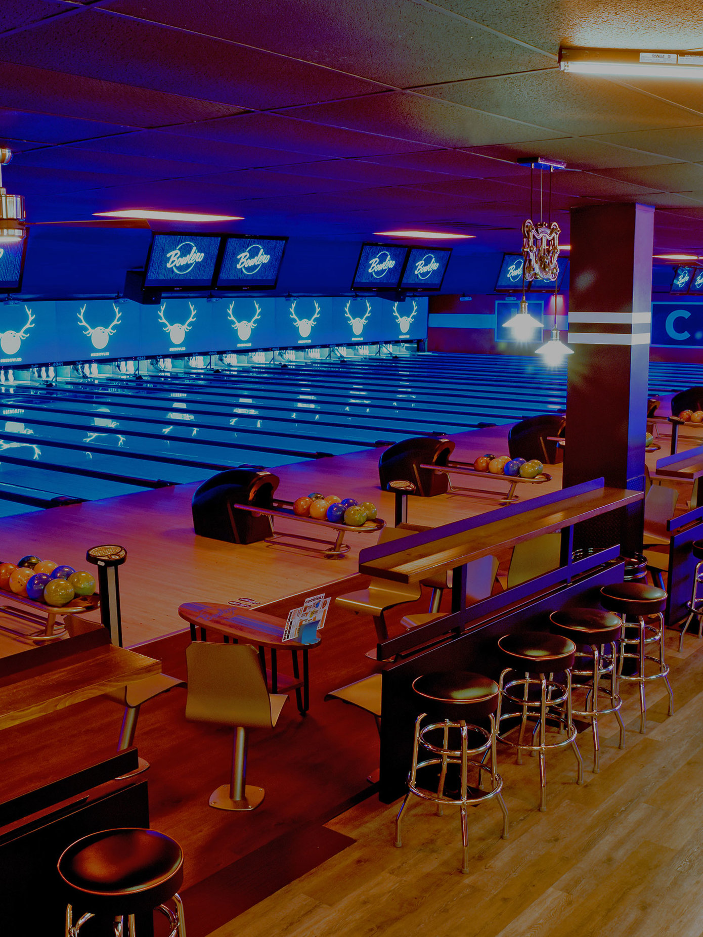 Her Shot Of Lanes And Bar Seats